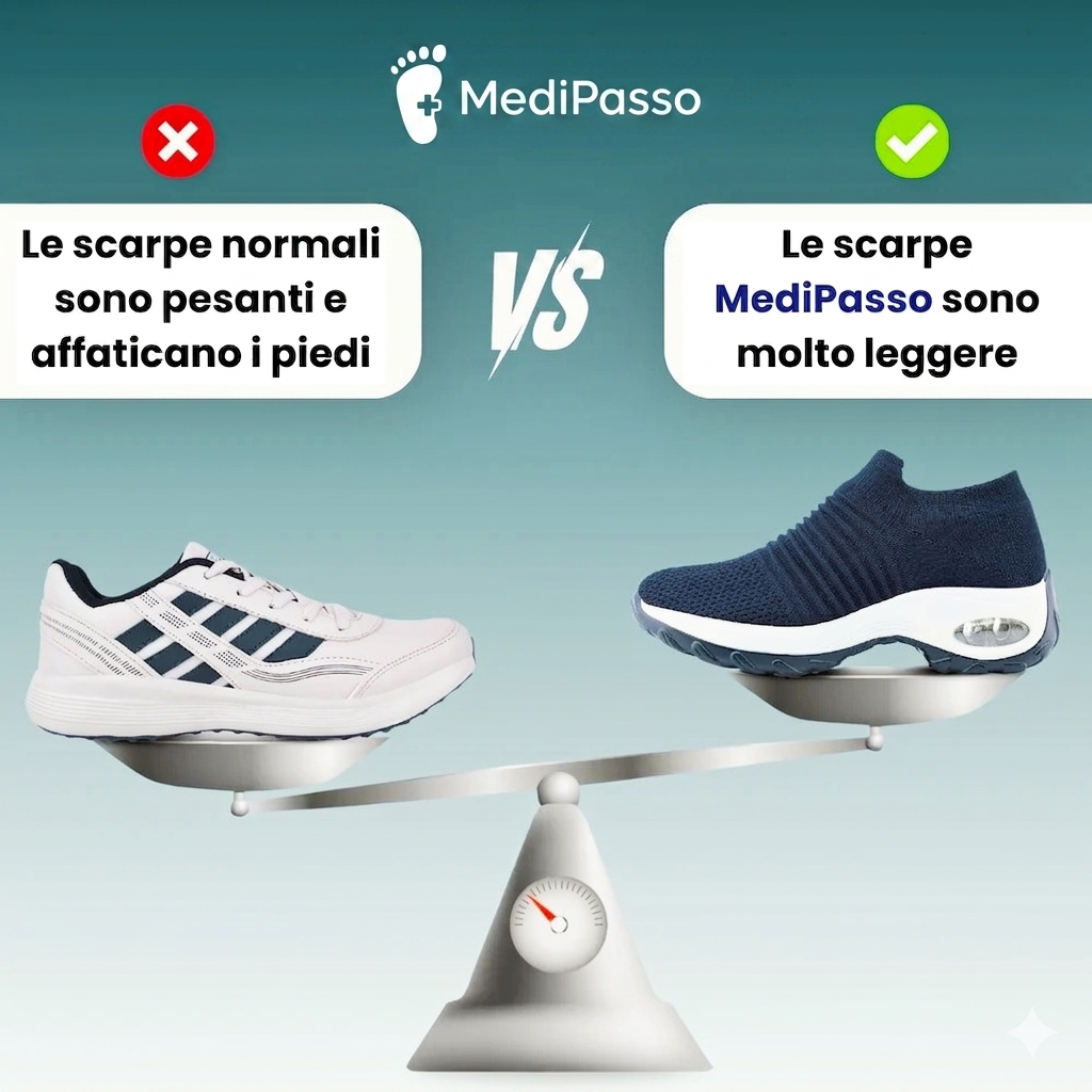 MediPasso™ - Scarpa Ortopedica Comfort e Antiscivolo